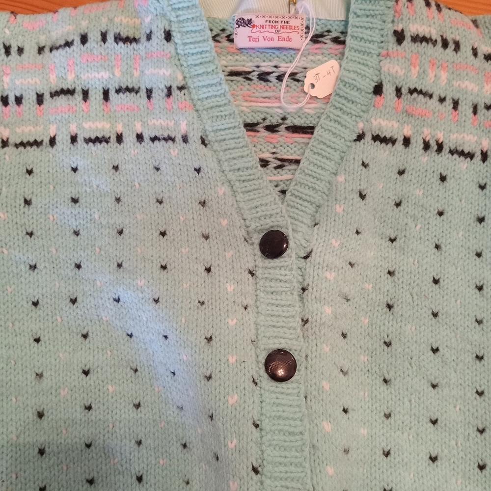 Mint Green Kids Cardigan